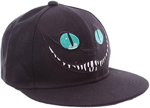 Alice in Wonderland Cheshire Cat Black Snapback Baseball Hat