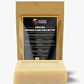 Motherland Goods 100% Raw Unrefined Organic Ivory Shea Butter, For All SkinTypes, Spread Easy to Moisturize Dry Skin, DIY Ski