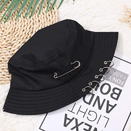 SOIMISS Fischerhut für Damen, Anglerhut mit breiter Krempe, faltbar, mit wendbarem Strand – Bild 8