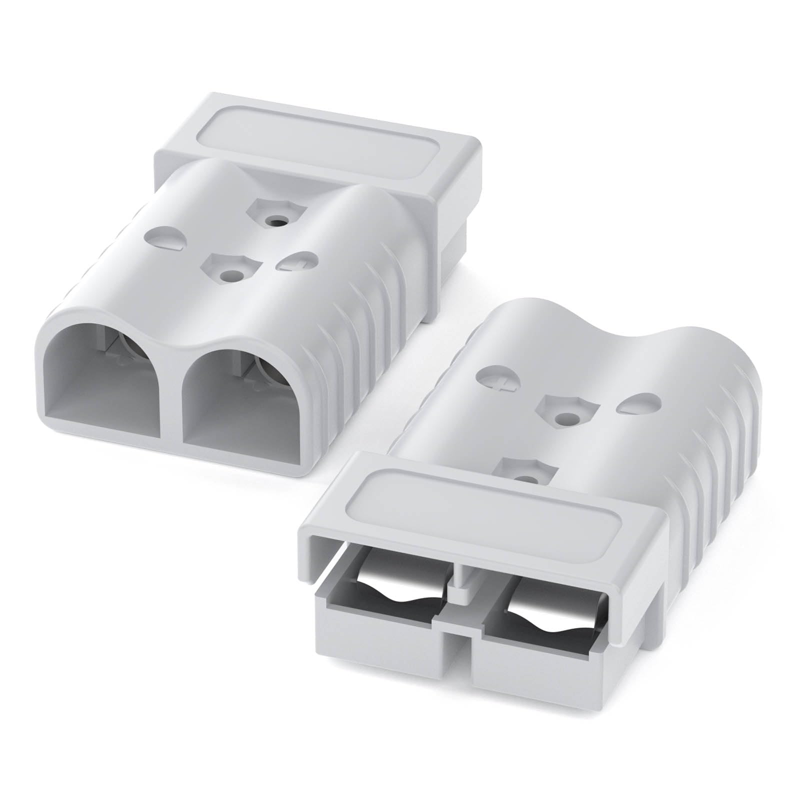 thumbnail image 2 of 350A Battery Connector Plug - 2/0 AWG Quick Disconnect With Silver Terminals (Blue) 2 of 10