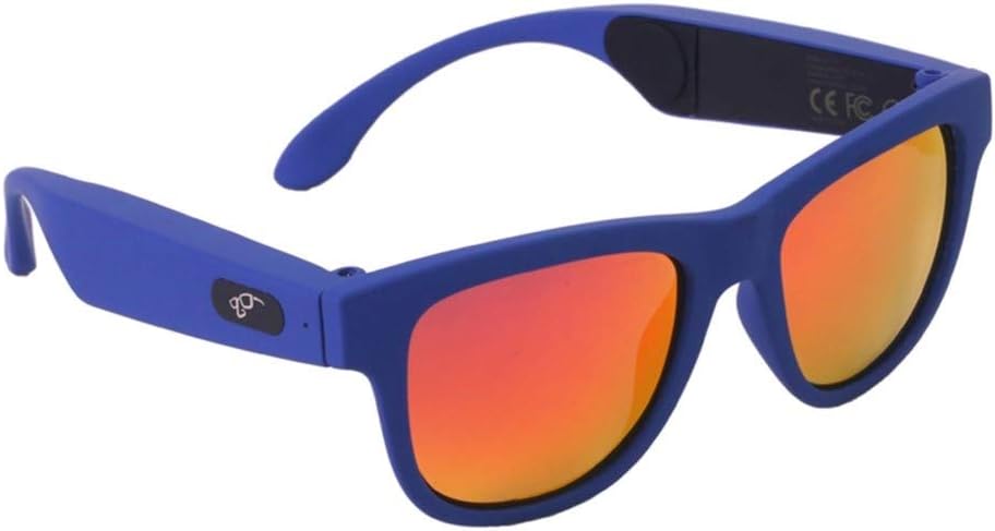 DFFFGGX Audio Sunglasses，Bone Conduction Bluetooth Smart Sport Headphone Sunglasses ，Open Ear Music & Hands-Free Calling, for Men & Women, Polarized Lenses, Compatible with iPhone/Android (Color : C)