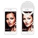 Rechargeable Selfie Light, IRuiYinGo LED Lighted RingLight 3-Level Brightness Mini Camera Light Clip on Phone Ring Light, White