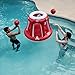 Giant Pool Inflatable Basketball Hoop Set 2 Balls Included Perfect For Water Games And Pool Toys