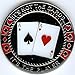 The Player not the Cards Poker Weight Card Guard Cover Chip Coin