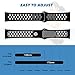 Hagibis Compatible Versa Bands Sport Silicone Replacement Bands for Versa Smart Fitness Watch (Black)