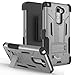 LG G Stylo 2 LS775 Case,LG G Stylus 2 K520 Case, CASEPLAY [Kickstand] [Swivel Belt Clip] Rugged Holster ShockProof Armor Protective Hybrid Case Cover (Silver)