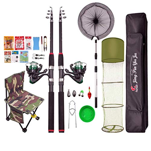 XHCP -Spincasting Combos Angelruten-Set Kombination Seefischerei-Angelzubehör, Anfänger-Angelruten- und Rollen-Set…