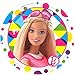 Amscan Barbie Sparkle Party Supplies Pack for 16 Guests: Straws, Dessert Plates, Beverage Napkins, and Cups