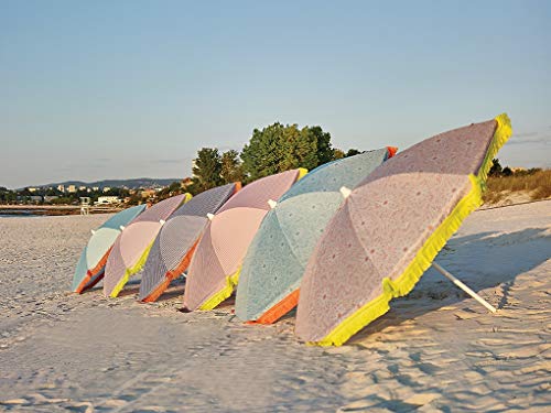 EZPELETA Sonnenschirm Bora Bora für Strand, Terrasse und den Garten, faltbar und tragbar, Sonnenschutz UPF 50+, Bedruckt… – Bild 8