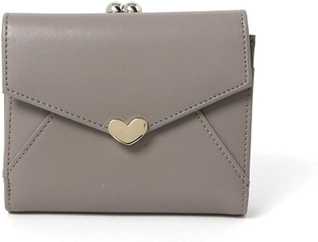 Amazon ニノン Ninon 二つ折り財布 レディース 本革 がま口 ハートチャーム かわいい おしゃれ 定期入れ Ninon 財布