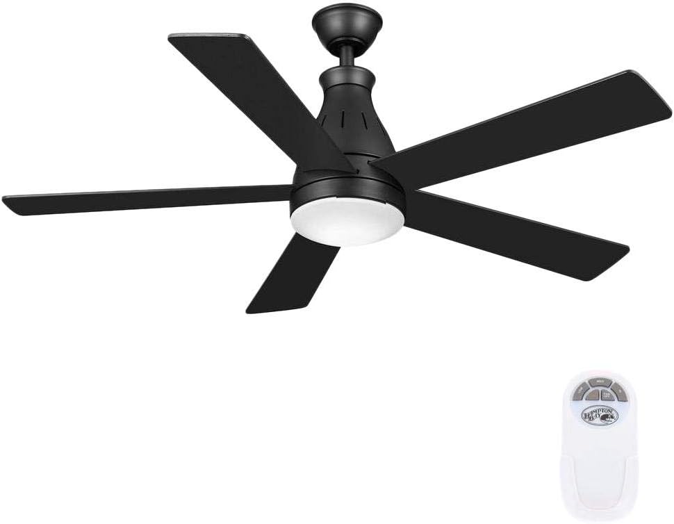 Cobram 48 In Led Indoor Oil Rubbed Bronze Ceiling Fan With Light