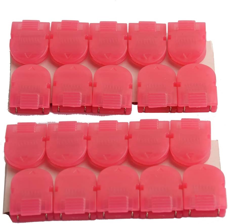Mike Panel Cubicle Clip for Fabric Panels Standard Size, 40-Sheet Capacity, Pack of 20, Translucent Red, White, 35x25mm