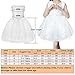 SKST Flower Girl Dress Lace, Baptism Dress Knee-Length Tutu Wedding Party White Princess Skirt for Toddler Baby Girl (4)