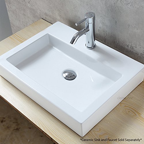 Decor Star PU-001-TC 1 5/8" Bathroom Faucet Vessel Vanity Sink Pop Up Drain Stopper Without Overflow Chrome