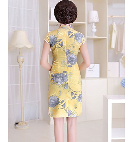 Drasawee Women's Short Cheongsam Chinese Traditional Dress Elegant Qipao - Image 2