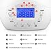 Excelvan Wake-Up Light Round with Sunrise Simulation Alarm Clock Natural Sound and FM Radio, White