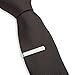 GQ The 3 Pc Tie Bar Set Pinch Clasp 1.1 Inch for Trendy Skinny Ties, Silver, Gold Tone and Black Gift Boxed