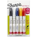 Sharpie Oil Based Paint Markers, Medium Point, Assorted Classic Colors, Set of 5 - 34971PP