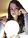 [AG 3D] Big Moon Lamp Night Light with Stand 5.9in Large 3D Childrens Lunar Rechargable USB Battery For Kids and Nursery Moonlight Nightlight Lamp Beautiful 3D Moon Light