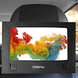 COOAU Car Headrest Mount Strap Case for 9" - 9.5" Portable DVD Player with Swivel & Flip Screen