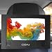 COOAU Car Headrest Mount Strap Case for 9" - 9.5" Portable DVD Player with Swivel & Flip Screen