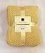 Home Soft Things Yellow Throw Blanket Knitted Tweed Throw 50'' x 60'', Jojoba Yellow, Super Soft Cozy Warm Comfortable Breathable Throw for Living Room Chair Couch Bed Sofa Bedroom Home Décor