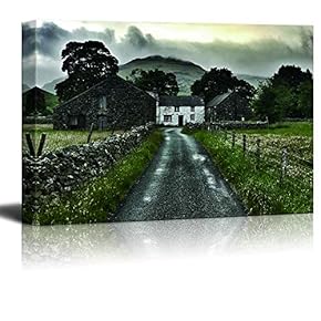 Canvas Wall Art for Living Room,Bedroom Home Artwork Paintings Farm Ready to Hang - 12x18 inches