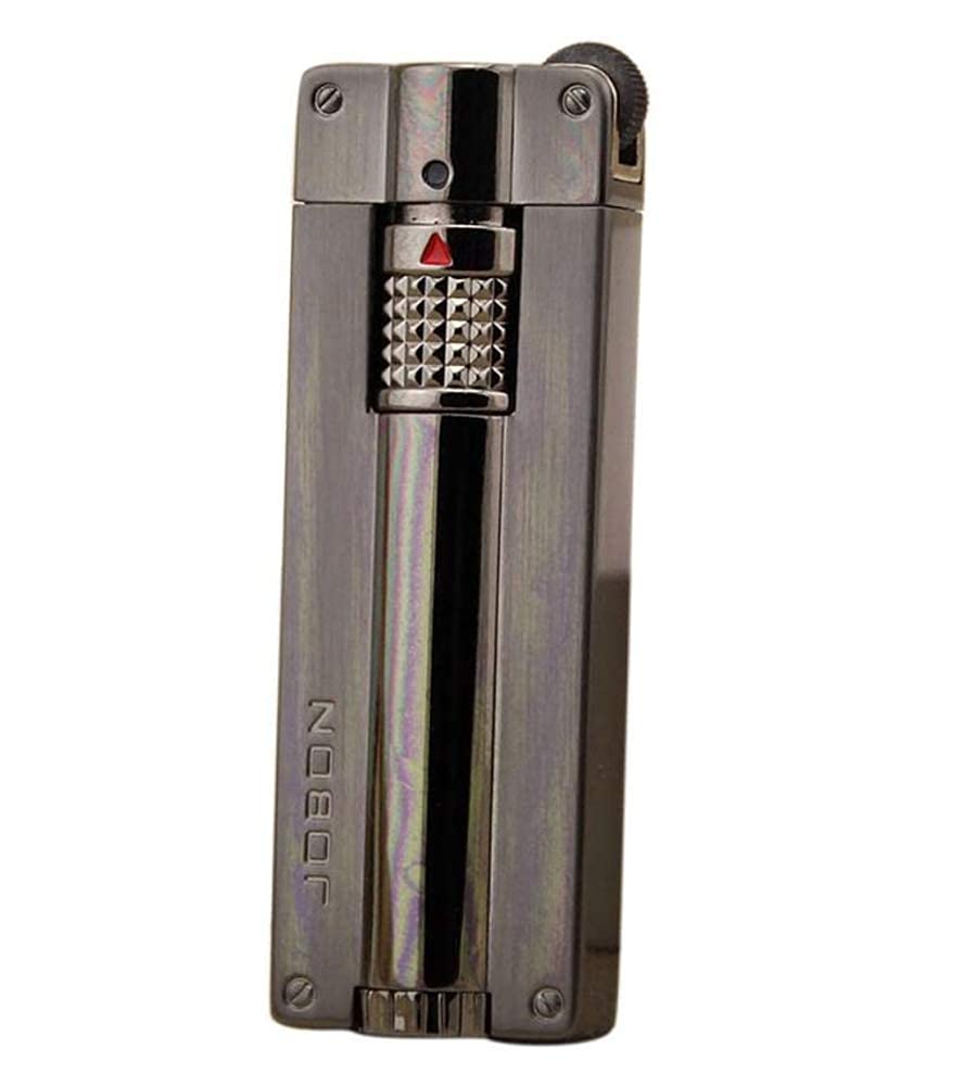 Jet Flame Lighter Windproof Butane Gas Refillable Turbo Torch Lighter（Without fuel,color random）