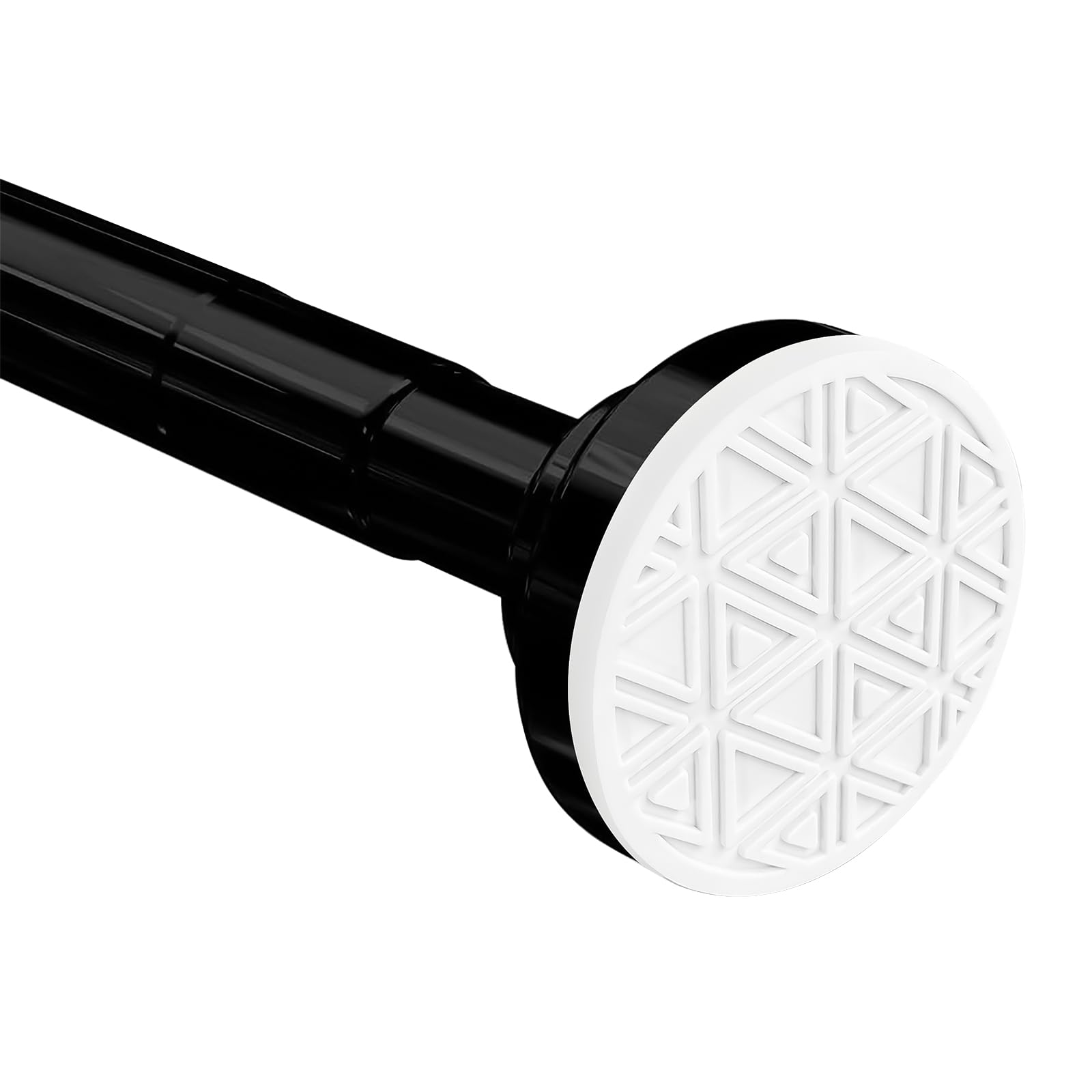 Shower Curtain Rod 60-290cm/23-114inch, Tension Rods for Curtains, Extendable, Nail Free Installation, Non-slip Durable, 304 Stainless Steel, Splice Mounting, for Bathroom Garderobe Kitchen, (Black)