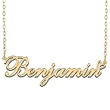 RONKAHSHOW Benjamin Custom Name Necklace Customized