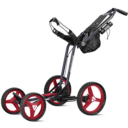 2017 Sun Mountain Micro Cart GT, Golf Push Cart, Navy/White/