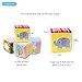 Soft Rattle Baby Blocks;TOLOLO Baby Building Blocks Foam Grab and Stack Building Blocks with Safety Mirror Cubes
