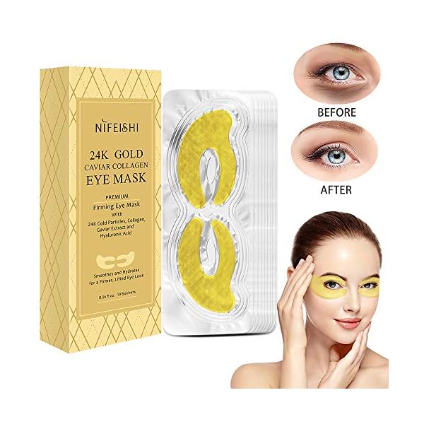 10x-Gold-Collagen-Eye-Mask-Infused-Caviar-Extract-Hyaluronic-Acid-Under-Eye-Patches-Moisturiser-Eye-Mask-for-Dark-Circle-Puffy-Eye-Eye-Bags-Fine-Lines-Anti-Ageing-Eye-Treatment-Hydrating-Firming-Pads 10x Gold Bio Collagen Eye Mask Infused Caviar Extract, Hyaluronic Acid Under Eye Patches Moisturiser Eye Mask for Dark…