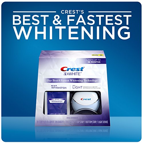 Crest 3D White Whitestrips with Light Teeth Whitening Kit, 10