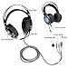 Kekilo Gaming Headset with Mic for Xbox One PlayStation 4 PS4 PC - 3.5mm Surround Sound, Noise Reduction Game Headphone with LED Light for Nintendo Switch, Laptop, Tablet, Smartphone