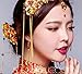 BININBOX Vintage Wedding Hair Retro Chinese Style With Bead For Women Bridal Bridesmaids Headpiece Head Band Accessorie (A)