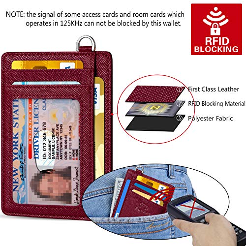 FurArt Slim Minimalist Wallet, Front Pocket Wallets, RFID Blocking, Credit Card Holder with Disassembly D-Shackle