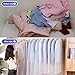 JEFEE Clear Suit Cover Sets for Storage or Travel 47 inch, Hanging Garment Bag and Waterproof with Full Zipper for Suit, Coat, Shirt, Dress, Set of 5