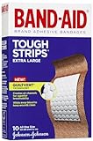 Band-Aid Brand Adhesive Bandages, Tough-Strips, Extra Large (1.75 X 4 Inches), 10 Count (Pack of 2)