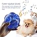 PERSUPER 3.6 Inch Durable Pet Dog Balls Toys Rubber Indestructible Dog Toy Ball Interactive Squeak Dog Ball Training Playing, Blue and Orange for Small,Medium and Large Dogs