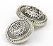 Funcoo 11 pcs Antique Metal Blazer Button Vintage Suits Button Set for Blazer, Suits, Sport Coat, Uniform, Jacket (Silver)
