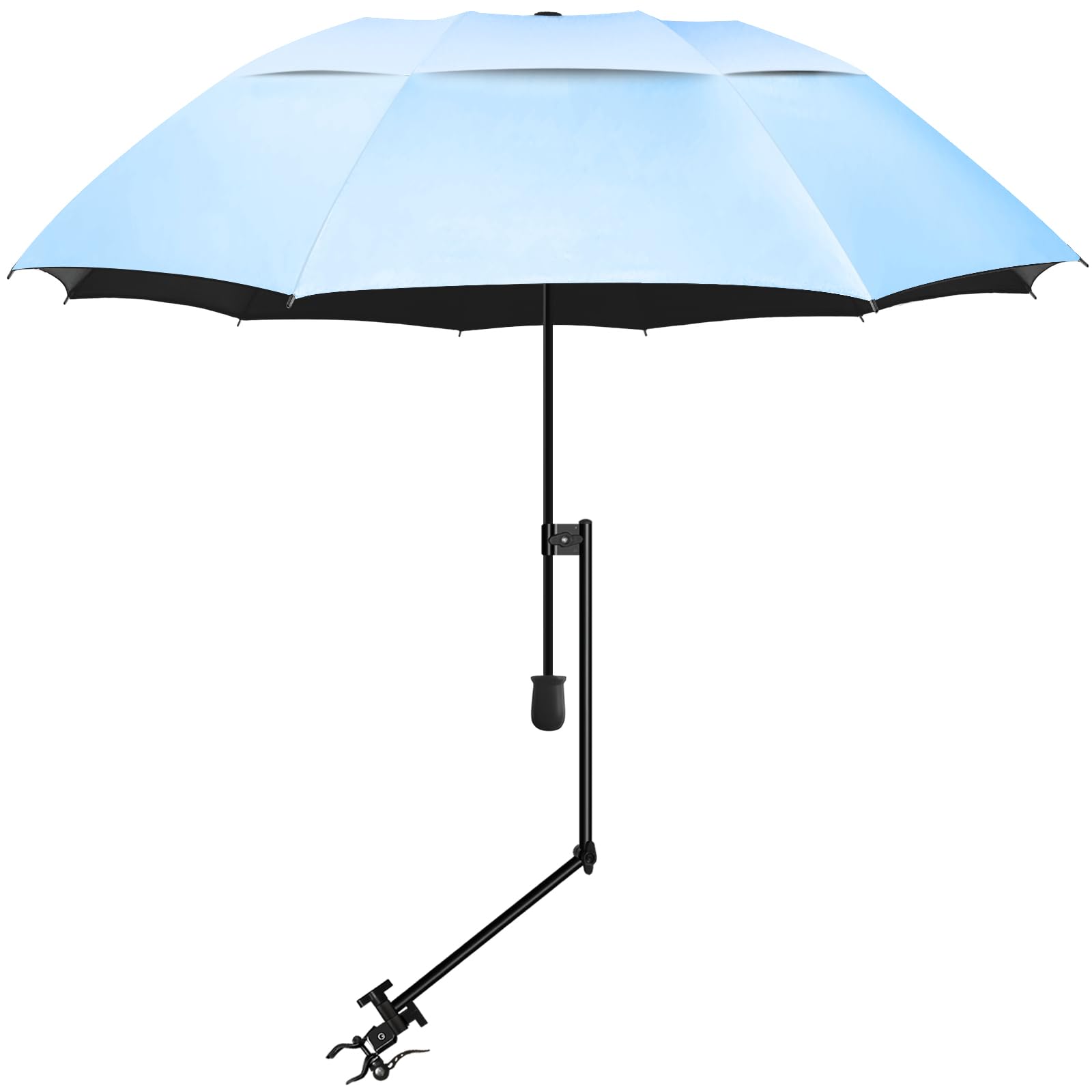 Photo 1 of XLINGZA UPF 50+ Beach Umbrella with Adjustable Universal Clamp