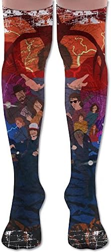 Stranger-Things Over Knee High Socks Extra Long Athletic Sport Tube Socks
