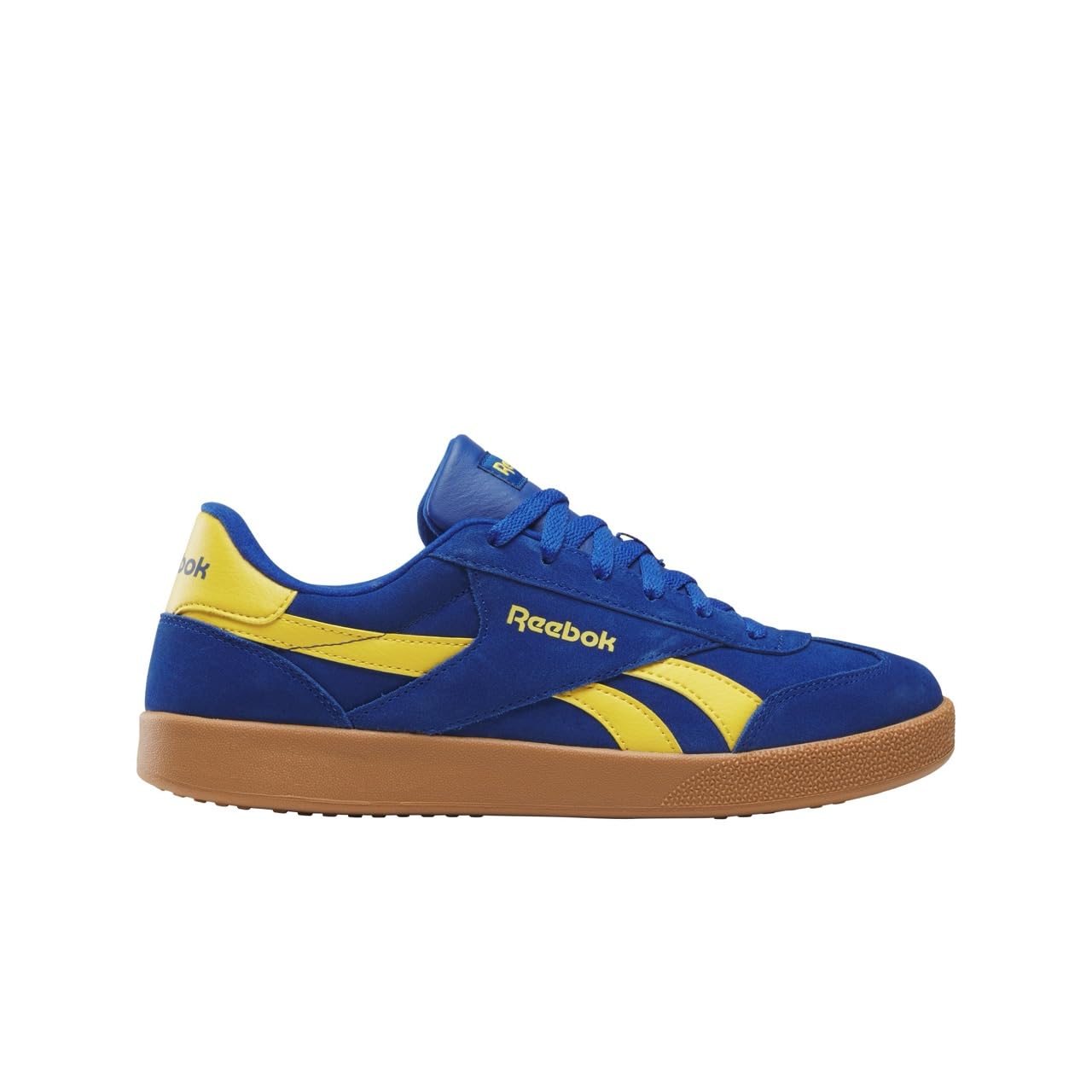 Reebok Unisex Smash Edge Sneaker, Optimum Blue/Golden Haze/Gum, 14.5 Women/ 13 Men Image