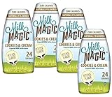 Milk Magic, Liquid Milk Infusions, Flavor Enhancers, 1.62oz Bottle (Pack of 4) (Cookies & Cream)