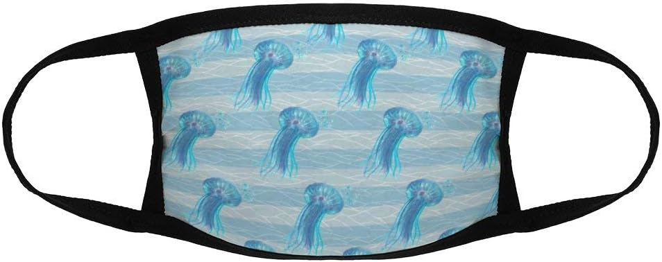 JeanLowell Face Coverings for Children Reusable Jellyfish Mouth Covers Washable Anti-Dust