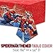Spiderman Party Supplies | Spiderman Birthday Party Supplies | Spiderman Plates, Birthday Napkins, Paper Cups, Spiderman Tablecloth, Spiderman Birthday Banner | Marvel Superhero Birthday Party Supplies Serves 16