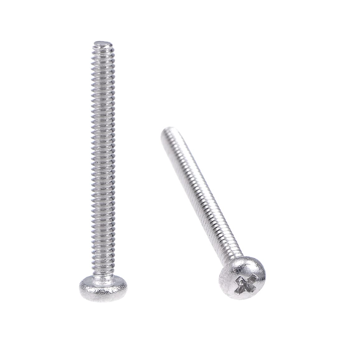 sourcing map M1.6x16mm Machine Screws Pan Phillips Cross Head Screw 304 Stainless Steel Fasteners Bolts 50Pcs