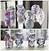 Handan Dice Set DND Polyhedral Dice for Dungeons and Dragons D&D RPG MTG Pathfinder Role Playing Game Table Games Dice Double Color Transparent Swirl Dice (Purple Blue)