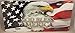 God Bless America Eagle and Flag Design Novelty Vanity License Plate Tag Sign